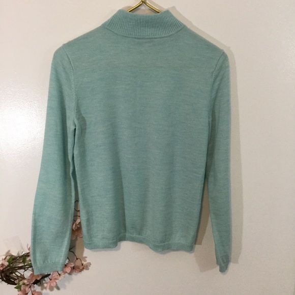 Pendleton  Aqua 100% Merino Wool Sweater - Picture 5 of 5